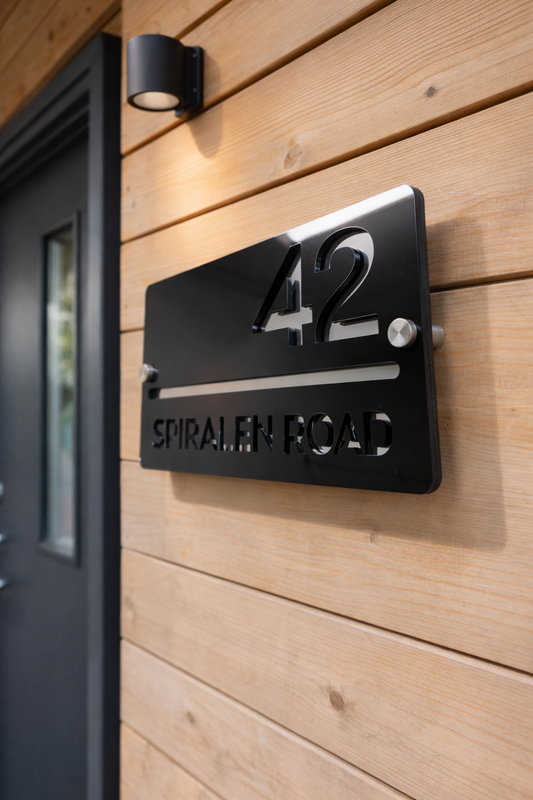 Akrüülist majanumber silt