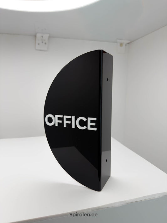 Kohandatud poolringikujuline akrüülist uksesilt