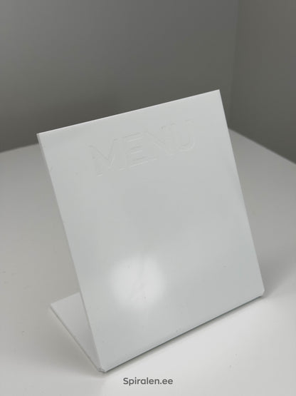 Akrüülist lauamenüü alus