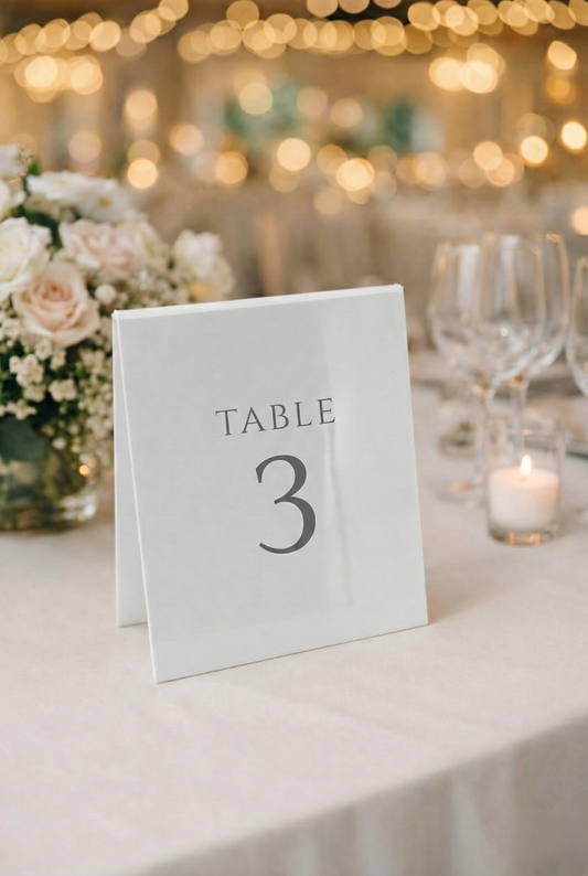 Akrüülist A-kujuline lauasilt